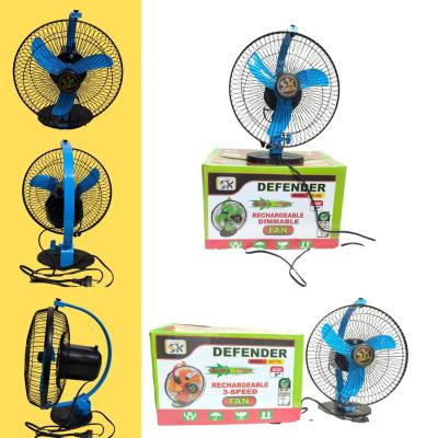 High Speed A.C.  D.C. 9 inch High-Speed Rechargeable Table Fan