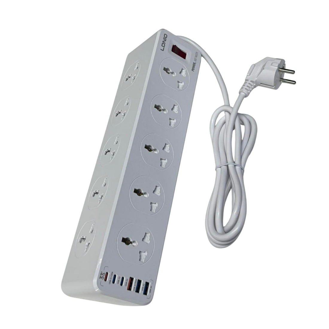 LDNIO SC10610 30W 10-Port USB Charger Power Strip