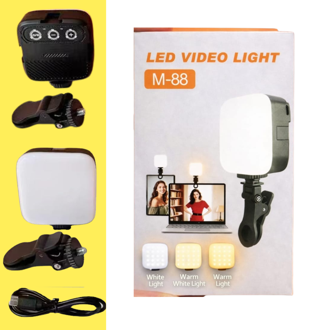 M88 Handheld LED Video Light Rechargable